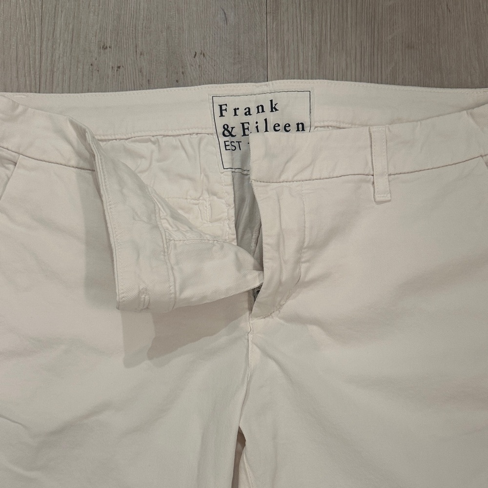 Frank & Eileen Women's Wicklow Cream Cropped Pants